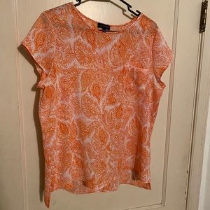 Leaf Print T Shirt
